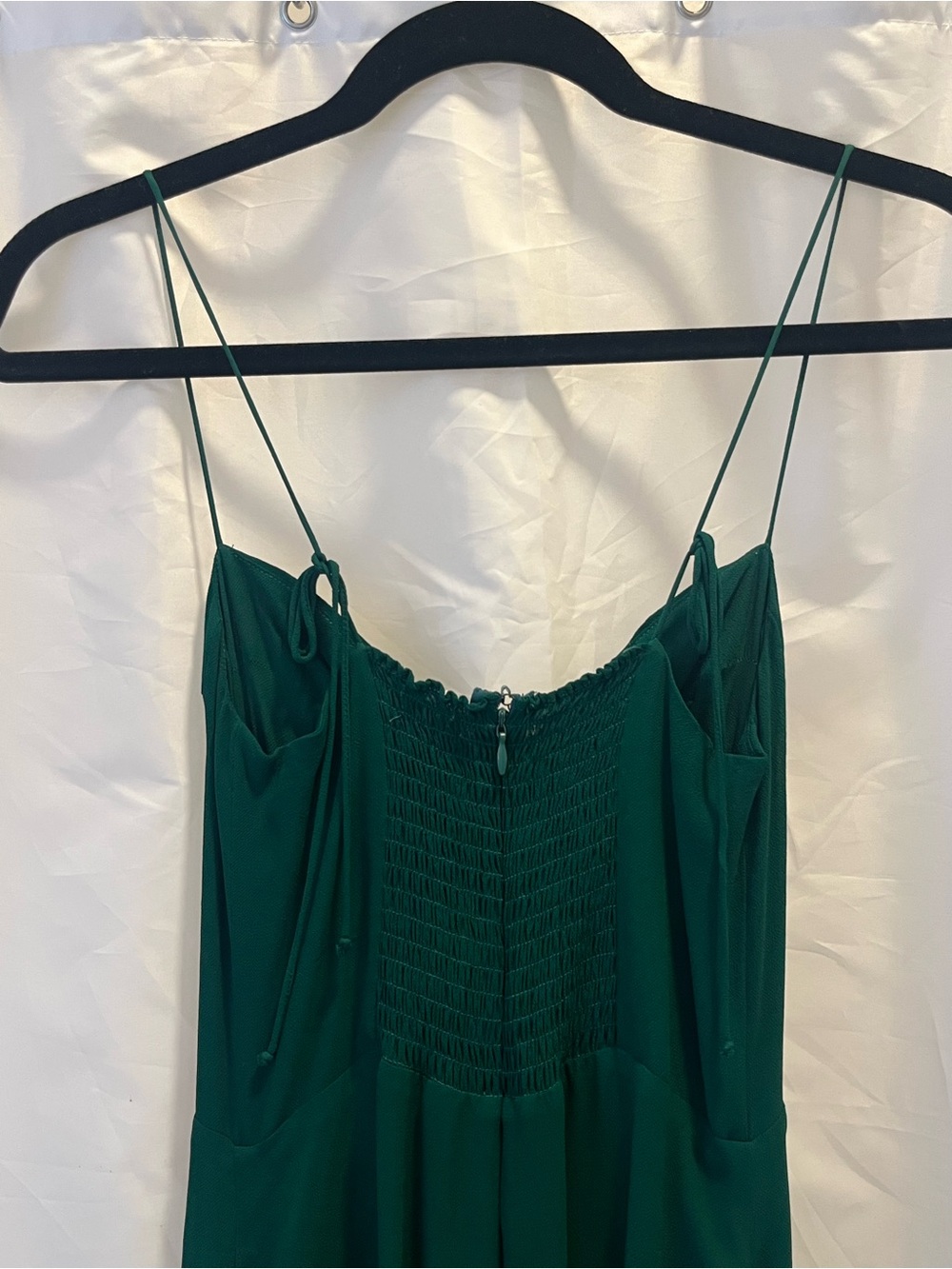 Reformation Juliette dress in emerald - Picture 3 of 5